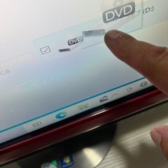 【ボーナスセール‼️大幅値下げ‼️】　富士通一体型パソコン　大人気のレッド‼️の画像