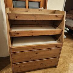 木製たんす　収納たくさん