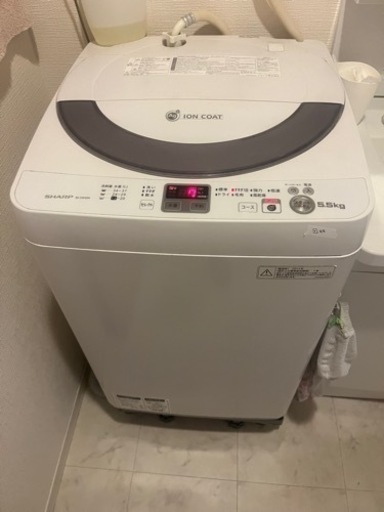 洗濯機　シャープ　1000円