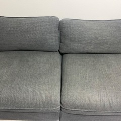 IKEA 収納付きソファ2P+背もたれ用クッション2P