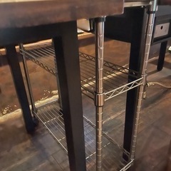 無料で差し上げます。引き取り限定！　三段 ラック 家具 収納家具 スチールラックの画像