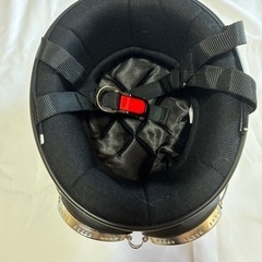 ヘルメット 半帽(ゴーグル付)ガンメタ KC-012Eの画像