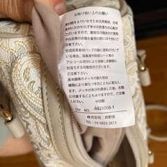 ハンド・ショルダーバッグ　17×22×マチ14センチの画像