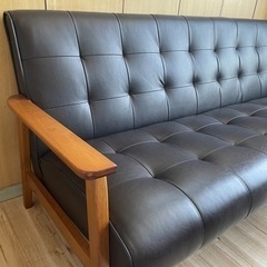 ソファ　170㎝　ブラック　新品に近い美品の画像