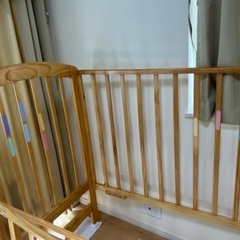 【無料】ベビーベッド カトージ KATOJI ハイタイプ　レギュラーサイズの画像