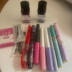 万年筆、インクなどまとめて