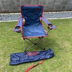 コールマン　キャンプ　チェア　ネイビーの画像
