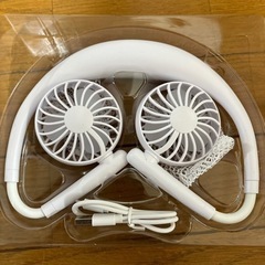 値下げしました！首かけ扇風機の画像