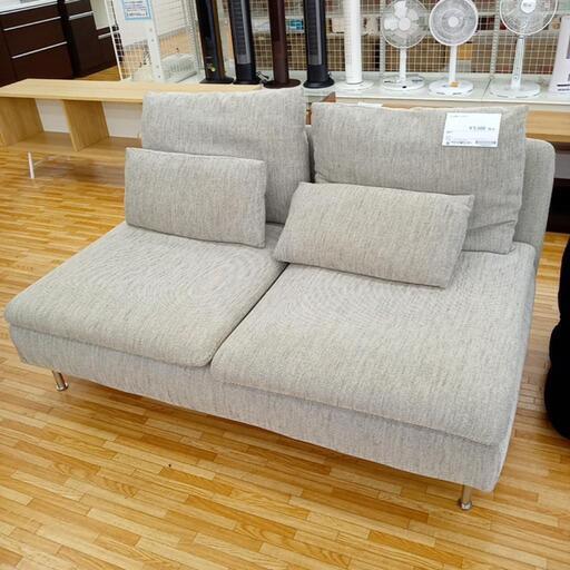 ★ジモティ割あり★ IKEA　2人掛けソファー　グレー　クリーニング済　YJ3090