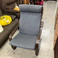 O2407-142  IKEA イケア POANG パーソナルチェア&オットマン付 1人用ソファ バラ売り不可 キズ汚れ有りの画像