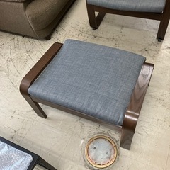 O2407-142  IKEA イケア POANG パーソナルチェア&オットマン付 1人用ソファ バラ売り不可 キズ汚れ有りの画像