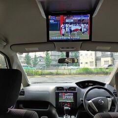 H24 セレナ ハイウェイスターVセレクション8人 パールホワイト★TV(フルセグ走行時視聴可) ナビ HID フォグ ETC リアモニターの画像