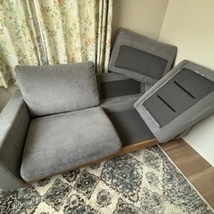 ニトリ　2.5人用布張りワイドソファ(アウロス4)の画像