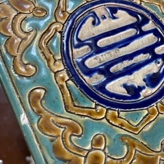 象陶器置物　フラワースタンド　花台　鉢置きの画像