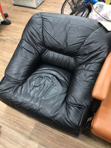 ソファー 1人用 ブラック