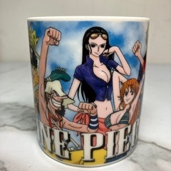 ☆値下げ☆K2407-147 金正陶器 ワンピース マグカップ NW麦わらの一味 青空 中古美品の画像