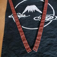 【  酒屋風  和風  エプロン  】 帆前掛け　富士山　　前掛け エプロンの画像