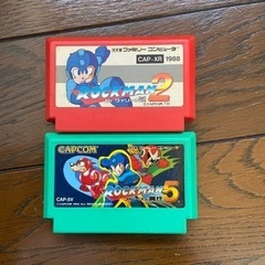 【購入予定者決まりました】ファミコン　ロックマン2、ロックマン5の画像