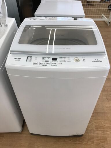 ★ジモティ割あり★ AQUA 洗濯機 AQW-V7M（W) 7.0kg 22年製 動作確認／クリーニング済み KJ5535