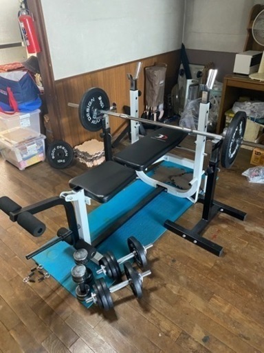 ベンチプレスセット+セーフティバー+ダンベルセット