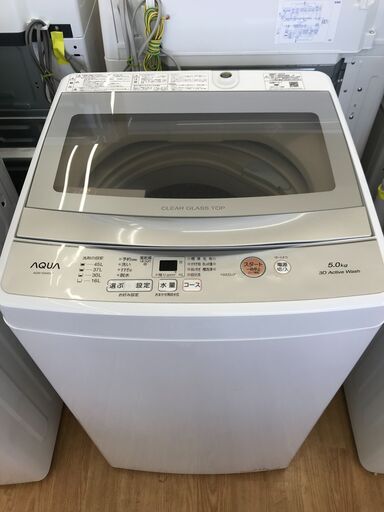★ジモティ割あり★ AQUA 洗濯機 AQW-S5M(W) 5.0kg 22年製 動作確認／クリーニング済み KJ5537