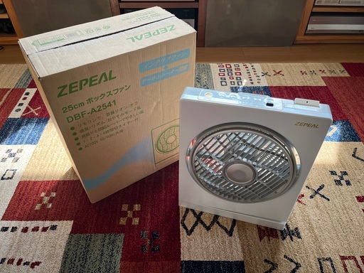 ZEPEAL　25cm　ボックスファン（扇風機）　3台