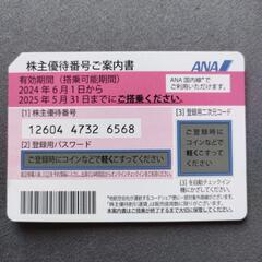ANA株主優待券　2025年05月31日まで