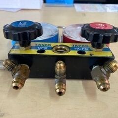 【工具】タスコ　ゲージマニホールド　TA141B-1/TA140B 中古　リサイクルショップ宮崎屋　住吉店25.7.4の画像