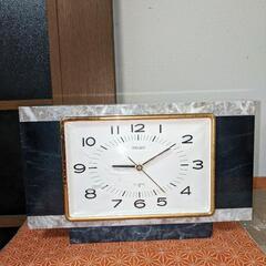 sekosha 8day 2石大理石置き時　稼動品 □ SEIKOSHA 7Jewels 8DAY 精工舎 置時計8日巻 昭和中期頃