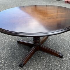 ☆ 昭和 レトロ 家具 karimoku 円卓 直径約120cm 高さ約65cm