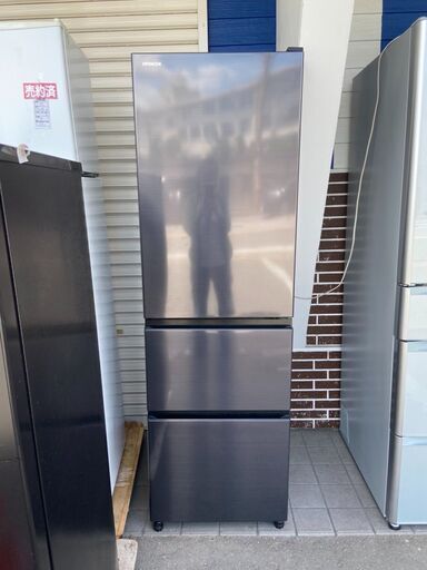 美品❗3ドア冷蔵庫 日立 2022年 R-V32SV-K 315L Vシリーズ ブリリアントブラック キッチン家電 れいぞうこ 参考価格90,860円【安心の3ヶ月保証★設置込】自社配送時代引き可(現金、クレジット、スマホ決済対応)