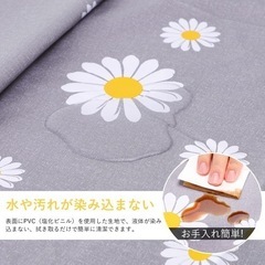 テーブルクロス テーブルカバー 撥水 防水 防油 汚れ防止 ずれにくい PVC製の画像