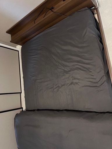 セミダブル ベッドフレーム+マットレスセット