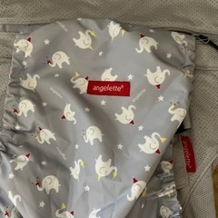 価格交渉可　抱っこ紐　ベビーキャリア　アカチャンホンポ　angelette 水色　専用洗濯カバー付きの画像