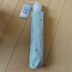 新品　晴雨兼用折り畳み傘　コンパクト　ストライプ