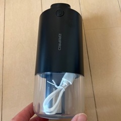 新品未使用　小型加湿器　ブラック　の画像