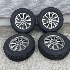 バリ山スタッドレスタイヤ　アルミホイール４本セット　215/70...