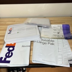 譲ります　fedex 梱包袋多数　送り状袋など