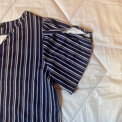 m.f.editorial カットソー　ストライプ　Lの画像