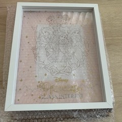 ディズニープリンセス　ガラスインテリア　おもちゃ パズル