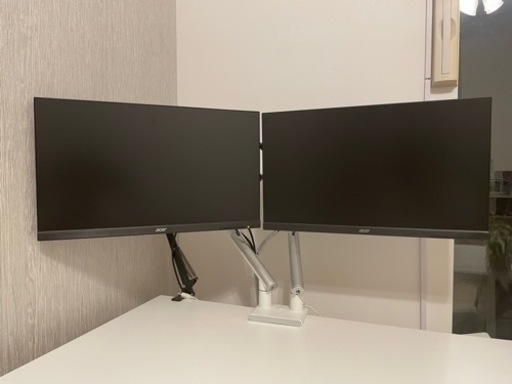 【ゲーミングモニター】acerモニター×2　モニターアーム