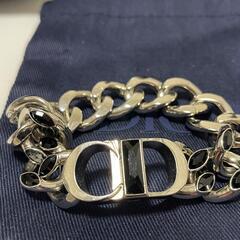 【Christian Dior】チェーンブレスレット 真鍮 & ...