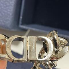 【Christian Dior】チェーンブレスレット 真鍮 & クリスタルの画像