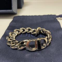 【Christian Dior】チェーンブレスレット 真鍮 & クリスタルの画像