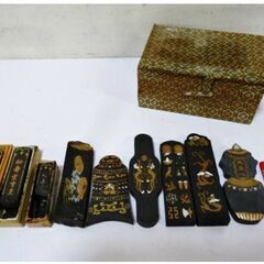 墨セット 松寿堂 中国古墨 朱墨 習字道具 書道具 骨董品 古美術