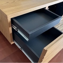 ★美品★天然木無垢材のテレビ台・テレビボード  幅180cm 高さ37cm 奥行き42cmの画像