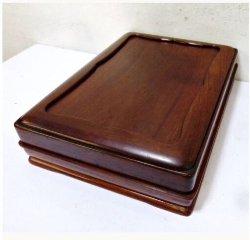 書道具　文箱　硯箱　木製箱　収納箱　重厚感　高級感　物入れ　書類入れ　彫刻 木工　アンティーク レトロ　工芸品