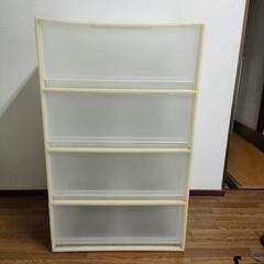 無印良品 4段プラスチックチェスト 家具 収納家具