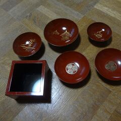 升 と 盃 5個セット　松竹梅　の画像