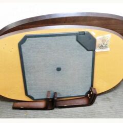 無印良品　楕円形　こたつ　ダークブラウン　MJ-KDF1340　動作良好　幅約130㎝　暖房器具　オーバル型　炬燵　センターテーブル　コタツの画像